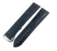 JZFOACHR Genuine Leather Watchband 20mm 22mm 18mm 19mm 21mm For Seamaster AT150 Diver 300 De Ville Cowhide Alligator Watch Strap