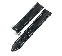 JZFOACHR Genuine Leather Watchband 20mm 22mm 18mm 19mm 21mm For Seamaster AT150 Diver 300 De Ville Cowhide Alligator Watch Strap