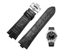 JZFOACHR Genuine Leather Watchband For Vacheron Constantin OVERSEAS Series 4500V 5500V P47040 Stainless Steel Buckle Men Watch Strap 25-8mm
