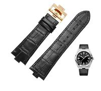 JZFOACHR Genuine Leather Watchband For Vacheron Constantin OVERSEAS Series 4500V 5500V P47040 Stainless Steel Buckle Men Watch Strap 25-8mm