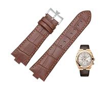 JZFOACHR Genuine Leather Watchband For Vacheron Constantin OVERSEAS Series 4500V 5500V P47040 Stainless Steel Buckle Men Watch Strap 25-8mm