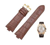 JZFOACHR Genuine Leather Watchband For Vacheron Constantin OVERSEAS Series 4500V 5500V P47040 Stainless Steel Buckle Men Watch Strap 25-8mm