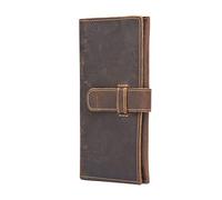 JZFOACHR Handmade Retro Wallet Top Layer Men's Long Wallet Multi-Card Wallet Clutch Bag Men，A-19 * 9 * 1cm