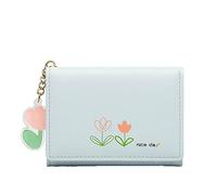 JZFOACHR Ladies Small Fashion Purse Multi Card ID Bag Ladies Wallet Clutch Bag Cabin Baggage (Mint Green, One Size), Light Blue, One Size