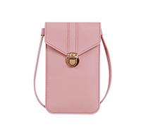 JZFOACHR Ladies Touch Screen Cell Phone Purse Smartphone Wallet PU Leather Shoulder Strap Handbag Women Bag Mobile Wallet，
