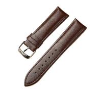 JZFOACHR Leather Watch Strap 14mm 16mm 18mm 20mm 22mm Watchband for Women Men Watch Accessories Solid Buckle Brown Blue Red (Color : Blue Size : 20mm)
