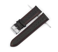 JZFOACHR Leather Watch Strap Porous Breathable Watchband 18mm 20mm 22mm 24mm Handmade Stitching Watch Bracelets Replacement Lasting (Band Color : Green, Band Width : 18mm)