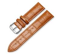 JZFOACHR Leather Watch Strap with Bamboo Knot Pattern Replacement Watchband Black Brown Blue Red White Pink 12-24mm