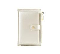 JZFOACHR Leather Zipper Women's Wallet Fashion Short Ladies Coin Purse Multifunction Card Holder Mini Female Money Clip,Luggage (C)