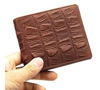 JZFOACHR Mens Wallet Bifold Leather Wallet Mens Short Wallet ID Window Card Case Wallet Soft & Presents for Gents, Brother,Brown-11x9.5x1.5cm