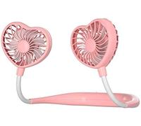 JZFOACHR Neck Fan Handheld Handheld Fan Hanging Neck Fan Portable USB Charging Cooling Fan Luminous Silent Ai (Fan) (Color : a) (a)