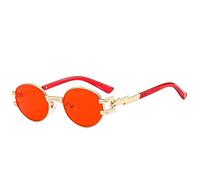 JZFOACHR New 2025 Sunglasses Fashion Metal Round Steampunk Sunglasses Women Men Designer Sun Protection Sun Glasses Hip Hop Vintage Gothic Shades