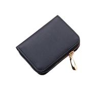 JZFOACHR New Men Business Card Holder Leather Credit Women Zipper Pocket Unisex Case Coin Purse,Luggage (B)