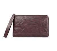 JZFOACHR New Mens Genuine Leather Zipper Wallet Large Capacity Multi-Card Leather Wallets for Men and Coin Purse,Wallets (Dark Brown)