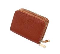 JZFOACHR NEWWomen's Short Large Capacity Zipper Card Holder PU Leather Wallets Female Small Coin Purse Business ID Cases Pocket,Luggage (G)