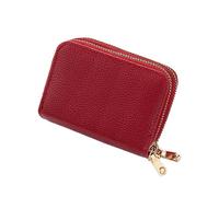 JZFOACHR NEWWomen's Short Large Capacity Zipper Card Holder PU Leather Wallets Female Small Coin Purse Business ID Cases Pocket,Luggage (G)