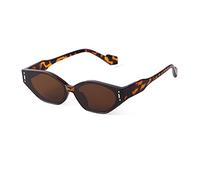 JZFOACHR - Retro Rivet Tortoiseshell Rectangle Sunglasses Women Men Vintage Narrow Frame Cateye Sun Glasses, One colour, One Size