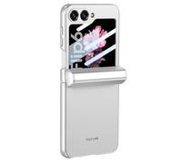 JZFOACHR Shockproof Case for Galaxy Z Flip 6, Magnetic Suction Hinge Pen Slot All-inclusive Phone Cover with Screen Tempered Film,Purple