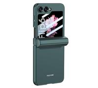JZFOACHR Shockproof Case for Galaxy Z Flip 6, Magnetic Suction Hinge Pen Slot All-inclusive Phone Cover with Screen Tempered Film,Purple