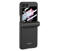 JZFOACHR Shockproof Case for Galaxy Z Flip 6, Magnetic Suction Hinge Pen Slot All-inclusive Phone Cover with Screen Tempered Film,Purple