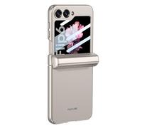 JZFOACHR Shockproof Case for Galaxy Z Flip 6, Magnetic Suction Hinge Pen Slot All-inclusive Phone Cover with Screen Tempered Film,Purple