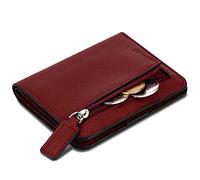 JZFOACHR Small Wallets for Women Ladies Mini Coin Purse Cash Card Holder RFID Protection Compact Genuine Leather, Gray, One Size