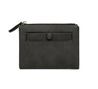 JZFOACHR Small Women Lady PU Leather Wallets Fashion Korean Multifunctional Frosted Female Short Retro Coin Purse Clutch Card Holder,Luggage (E)