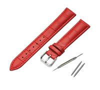 JZFOACHR Stylish and elegant Watch Straps for Men Women,Colorful Genuine Leather Men Women Bamboo Pattern Watchband Pin Buckle Absorb Sweat Classic Watch Strap