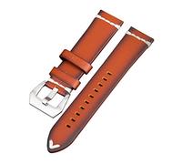 JZFOACHR Stylish and elegant Watch Straps for Men Women, Men Vintage Flat Oil Waxed Genuine Leather Watch Straps Comfortable Waterproof Watch Band Accessories