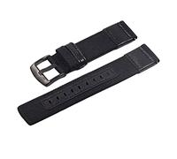 JZFOACHR Stylish and elegant Watch Straps for Men Women, Nylon and Leather Splicing Non-slip Watchband Black Pin Clasp Skin Friendly Watch Strap