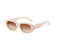 JZFOACHR Sunglasses men's small frame European and American sunglasses women's fashion retro trend (jelly powder frame double tea piece)
