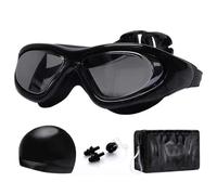 JZFOACHR Swim Goggles, Swimming Goggles Anti Fog, UV Protection Mirrored & Clear No Leaking Triathlon Equipment for Adult, Youth and Children(D)