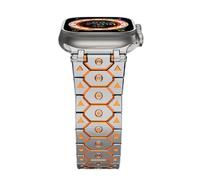 JZFOACHR Titan Stainless Steel Metal Steel watchbands For Watch Band Ultra 2 49mm 46mm 45mm 44mm Strap Series 10 9 8 7 6 5 4 3 2 1 SE With Metal Connector