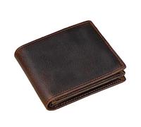 JZFOACHR Two-fold Wallet Wallet Retro Zipper Coin Purse Casual Business Men's Multi-Card Wallet,A-11 * 2 * 10m