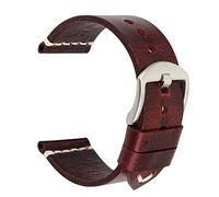 JZFOACHR Vintage cowhide handmade watch strap wrist band 20mm 21mm 22mm 23mm 24mm watch band