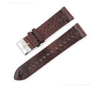 JZFOACHR Vintage Leather Strap Watch Band 18mm 20mm 22mm 24mm Handmade Watch Bracelet Accessories Hollow Split Design Watchstrap Fit for Men Lasting