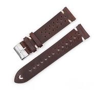 JZFOACHR Vintage Leather Strap Watch Band 18mm 20mm 22mm 24mm Handmade Watch Bracelet Accessories Hollow Split Design Watchstrap Fit for Men Lasting
