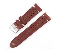 JZFOACHR Vintage Leather Strap Watch Band 18mm 20mm 22mm 24mm Handmade Watch Bracelet Accessories Hollow Split Design Watchstrap Fit for Men Lasting
