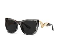 JZFOACHR Vintage Women Cat Eye Sunglasses Oversized Designer Retro Sun Glasses For Men Gradient Shades UV400
