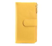 JZFOACHR Wallet,Large Capacity Women's Wallets Two Zipper Coin Phone Pocket Long Wallet Female Pu Leather Women Clutch Purse (G 19 cm)