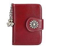 JZFOACHR Wallet,Small Card Case Large Capacity Multi-Card Women's Driver's License Protective Sleeve Card Case (Red