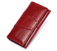 JZFOACHR Wallet,Women Wallet Long Female Clutch Zipper Wallets Big Capacity Purse Cell Phone Bag Pocket (A 18 * 9.5 * 3cm)