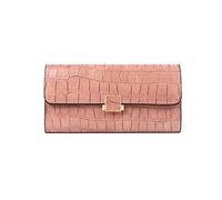 JZFOACHR Wallet,Women's Wallet Long Hand Purse Solid Color PU Ultra-Thin Multi-Card Slot Large-Capacity Wallet Wallet (B 18 * 9.5 * 2cm)