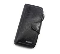 JZFOACHR Wallet,Women's Wallet Made of Leather Wallets Three Fold Womens Purses Mobile Purse Female Coin Purse (C 19 * 10 * 2cm)