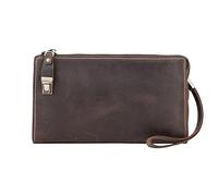 JZFOACHR Wallets, 1 Piece Casual Clutch Bag for Men Business Phone Pocket Bag Retro Bag for Men (13 x 4 x 23 cm), B, 13*4*23cm