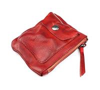 JZFOACHR Wallets,1 Piece Hand Washed Vintage Wallet Painted Old Coin Purse Card Holder Wallet Zipper (C 8 * 1 * 11cm)