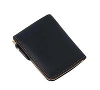 JZFOACHR Wallets,1PCS Handmade Men's Retro Zipper Wallet Wallet Card Holder Coin Case (E 120 * 90 * 15MM)