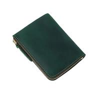JZFOACHR Wallets,1PCS Handmade Short Wallet Men's Retro Zipper Wallet Wallet Card Holder Coin Case (A 120 * 90 * 15MM)