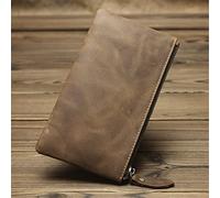 JZFOACHR Wallets for Men,1 Piece Handmade Casual Men's Wallet Long Large Capacity Clutch Bag Slim Wallet Bag Card Holder (C 19 * 1 * 10cm)