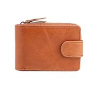 JZFOACHR Wallets,Multifunctional Card Holder Large-Capacity Card Holder Retro Wallet Zipper Coin Bag (B 12 * 8 * 3cm)